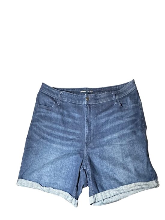 Old Navy Pants - High wasited wow jean shorts 5 in inseam dark wash size 22 Old Navy